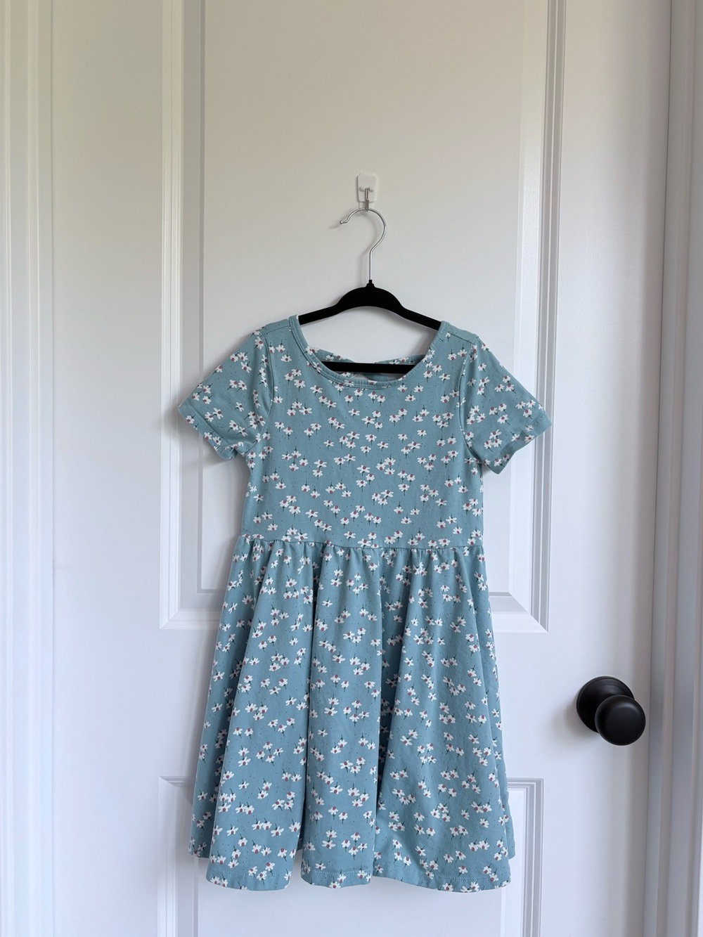 🌷Tea Collection Short Sleeve Ballet Dress in Blue Floral